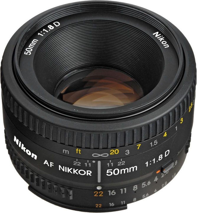 Immagine prodotto Nikon AF Nikkor 50mm f/1.8D - (EU) (Nikon F, Full-frame)