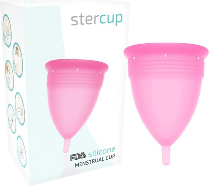 Actual product image Stercup Menstrual Cup Size L Pink Colour Fda Silicone (L)