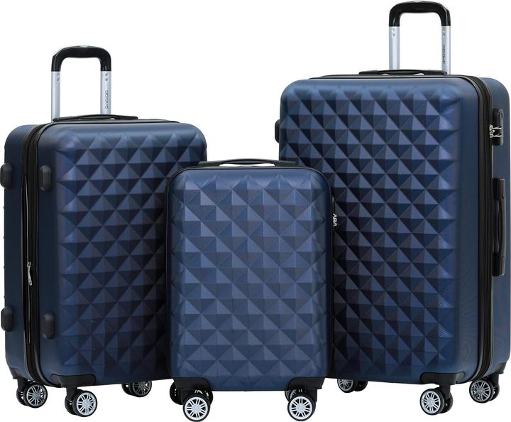 Produktbild Beibye Koffer 4 Zwillingsrollen Dunkelblau (115 l)