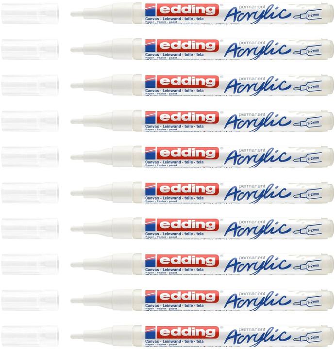 Actual product image Edding Acrylic marker 5300 Fine, White (1 x)