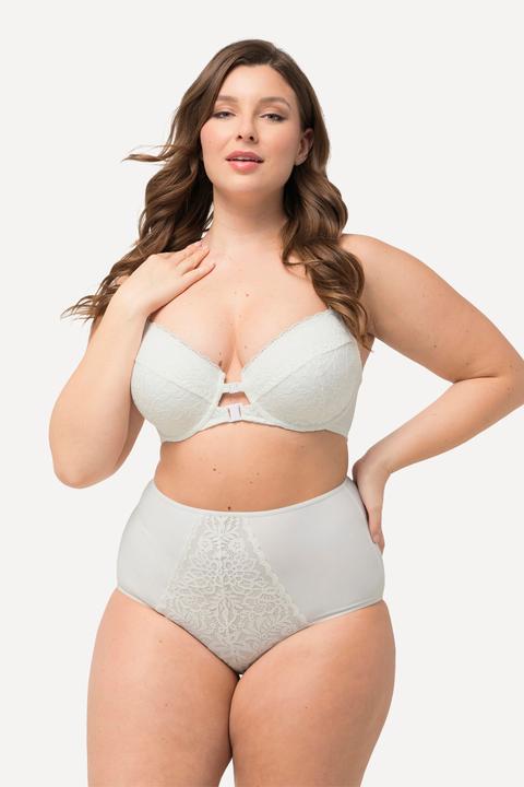 Actual product image Ulla Popken Lace Insert High Waisted Maxi Brief (46, 48)