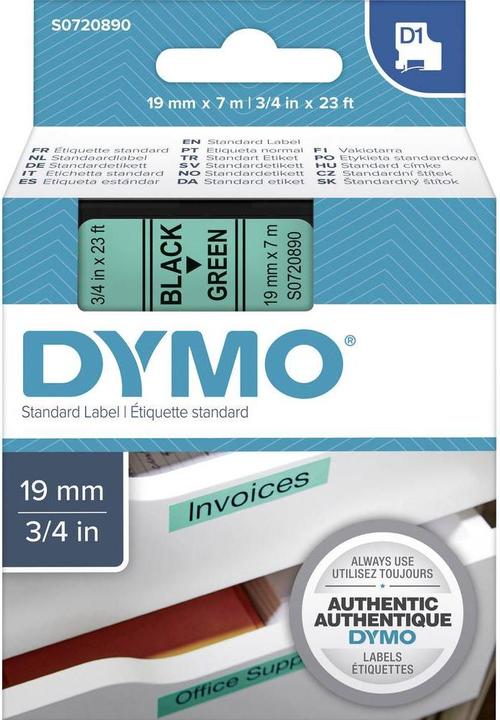 Actual product image Dymo S0720890 Standard tape (1.90 cm, Green)
