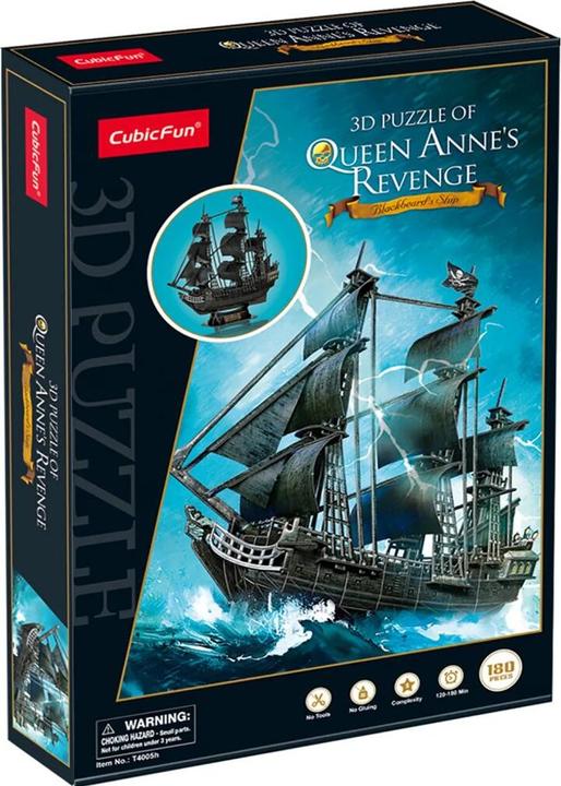 Actual product image Cubicfun Puzzle 3D Pirate and ship Queen Anne (155 pieces)