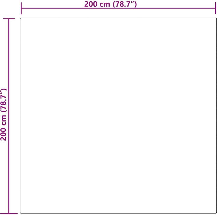 Immagine prodotto vidaXL Wohnzimmerteppich (200 x 200 cm)