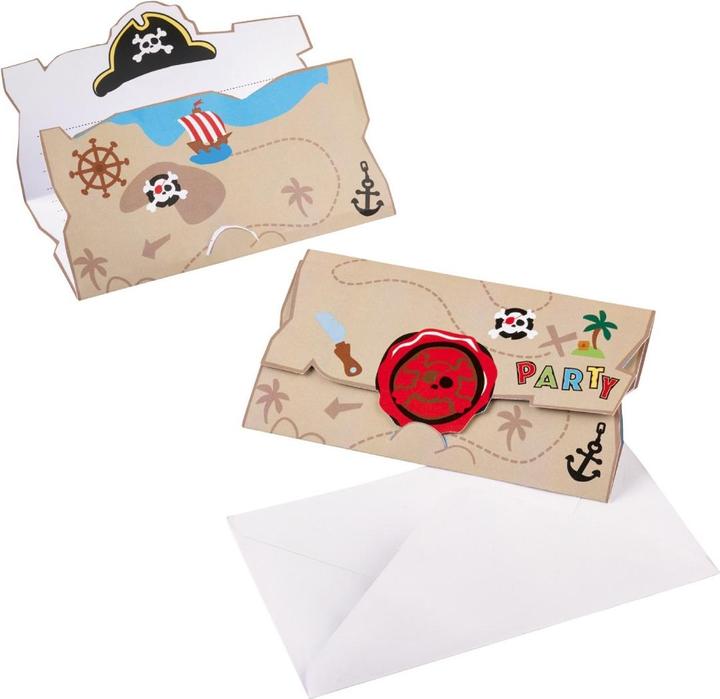 Amscan Invitations Pirate Birthday (8 pcs.)