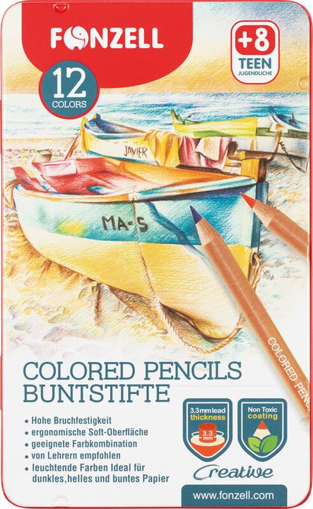 Produktbild Fonzell Farbstifte Creative in Metallschachtel (12x)