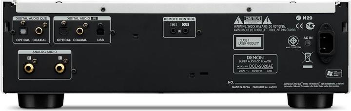 Actual product image Denon DCD-2020AE CD/SACD player with Advanced AL32 Processing (CD player)