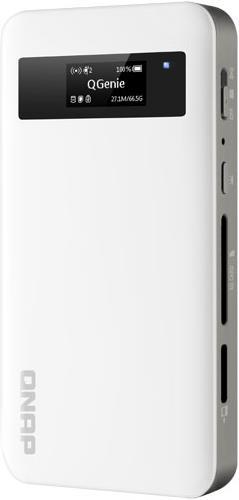Actual product image QNAP QGenie QG-103N, Mobile NAS, Powerbank, WLAN hotspot