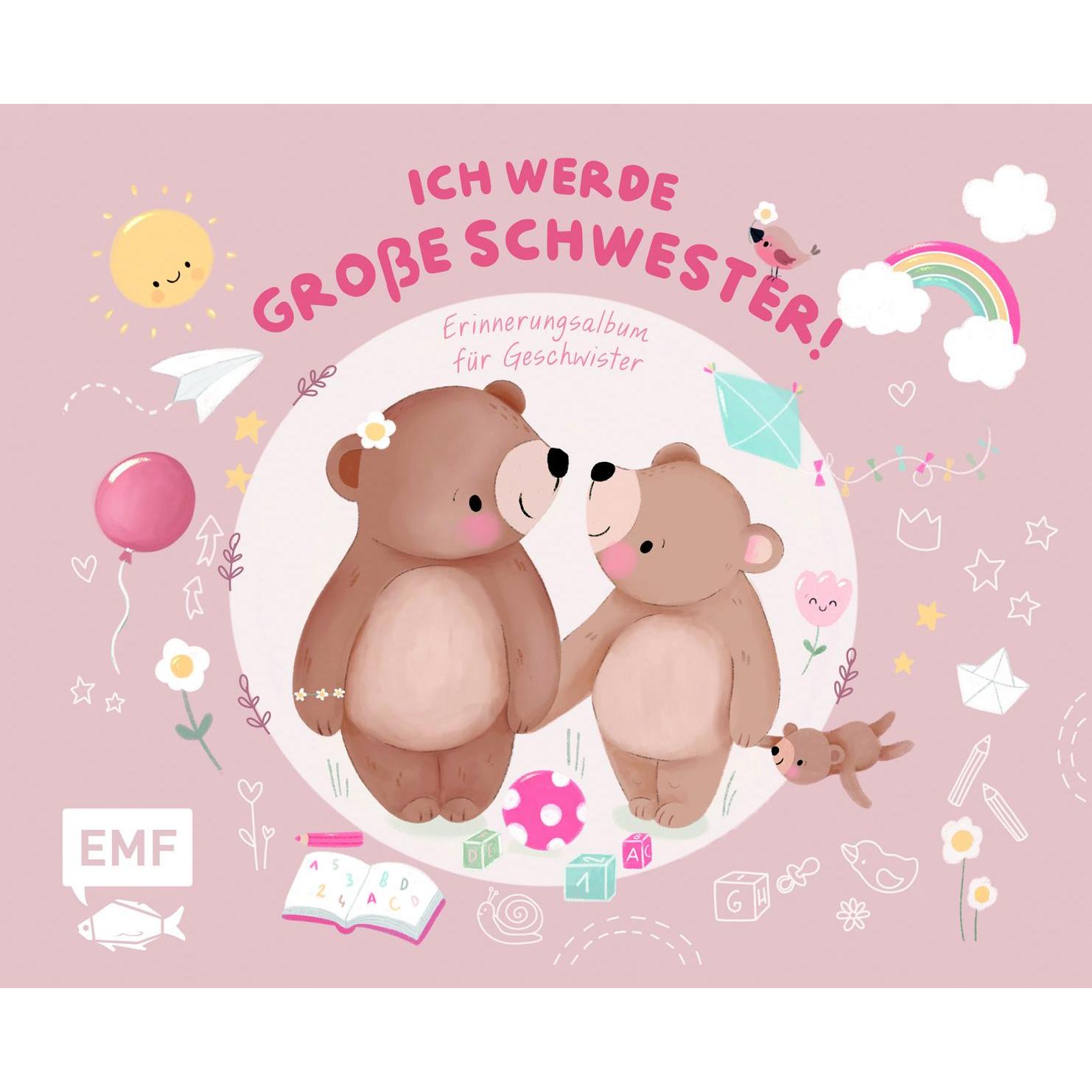 Edition Fischer, Fotoalbum, Erinnerungsalbum für Geschwister: Ich werde grosse Schwester!