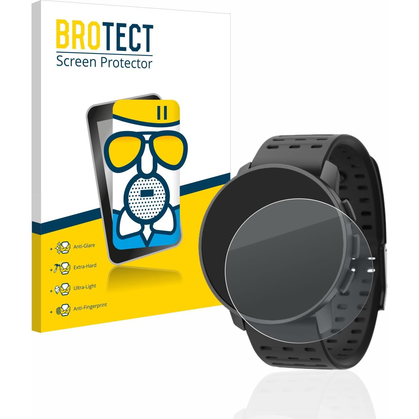 BROTECT AirGlass Panzerglasfolie Matt, Smartwatch Schutzfolie, Grau