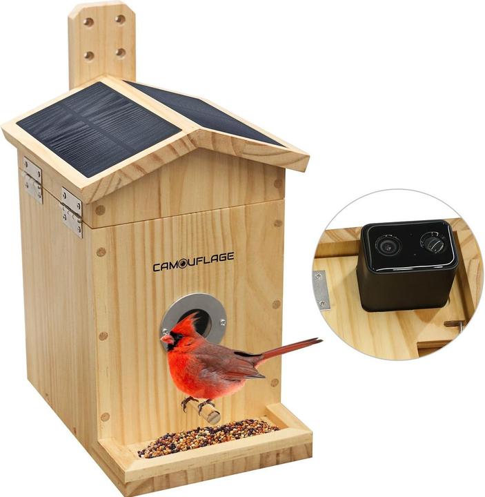 Actual product image WildcameraXL Camouflage bird house EZ Nesteye, Basic colour: Brown, Species: Bird