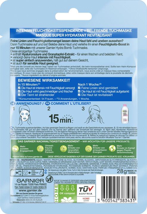 Actual product image Garnier Tissue Mask (28 g)