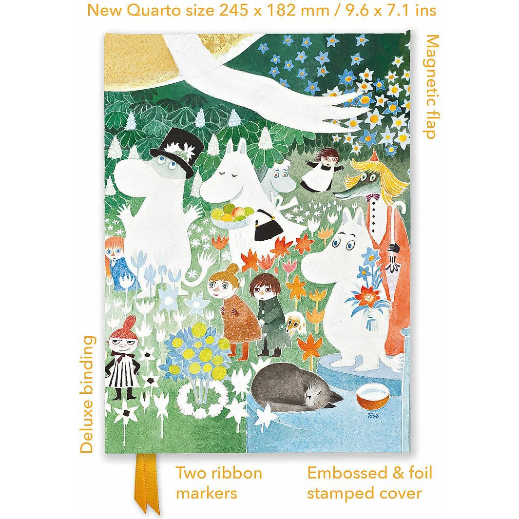 Flame Tree, Heft + Block, Moomin: Dangerous Journey (Foiled Quarto Journal) (Liniert, Harter Einband)