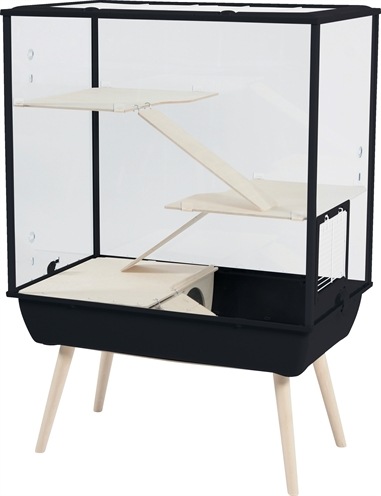 Image du produit Zolux Knaagdierkooi Nevo Royal Plexiglas Zwart