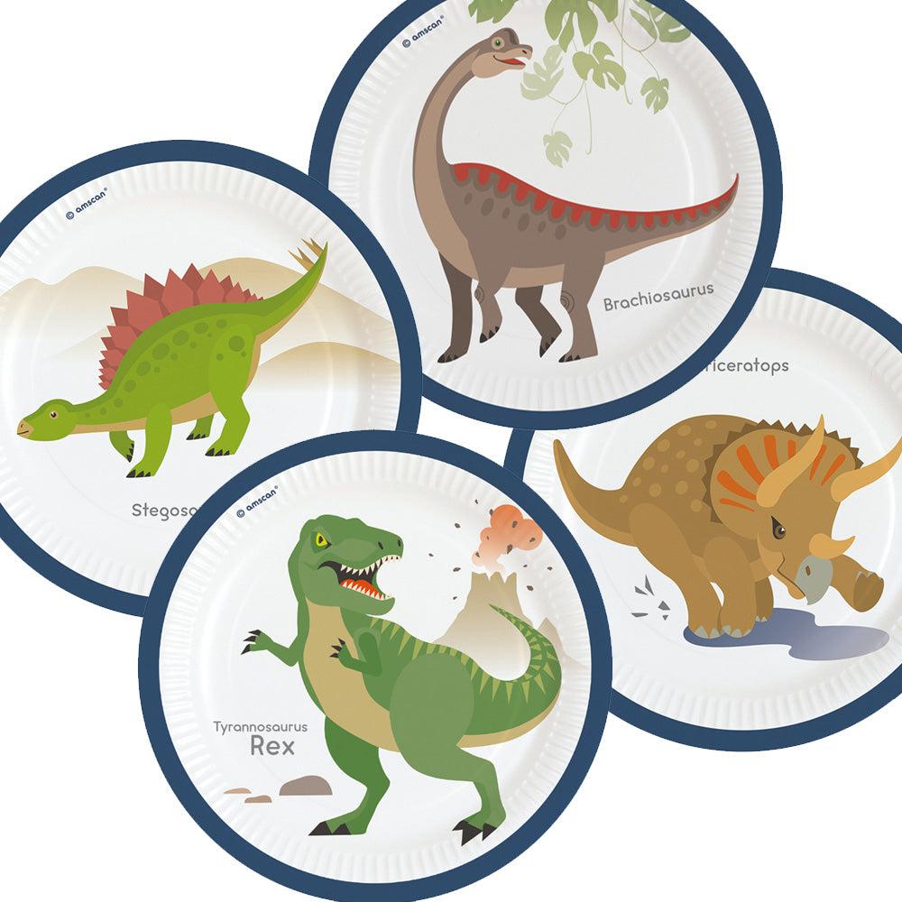 Thumbnail - Riethmüller, Einweggeschirr, Teller Happy Dinosaur (8 x)