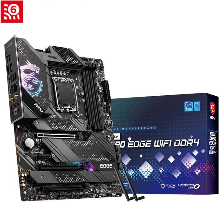 Actual product image MSI MPG Z690 Edge Wifi (LGA 1700, Intel Z690 (DDR4), ATX)