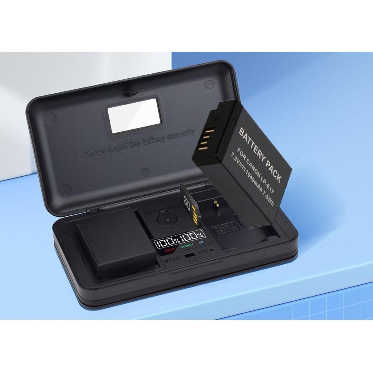 McoPlus Duocharger USB LP-E17 SD (816023) (Caricabatterie per fotocamere), Alimentatore fotocamera