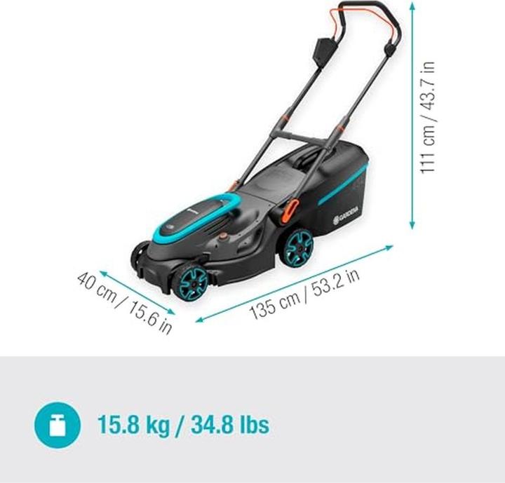 Productafbeelding Gardena Accu Grasmaaier PowerMax 37/36V P4A Gebruiksklaar Set (Oplaadbare batterij)