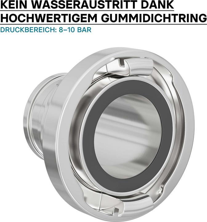 Produktbild Wiltec Storz Kupplung B 75mm Druckkupplung langer Stutzen Aluminium (Kupplung)