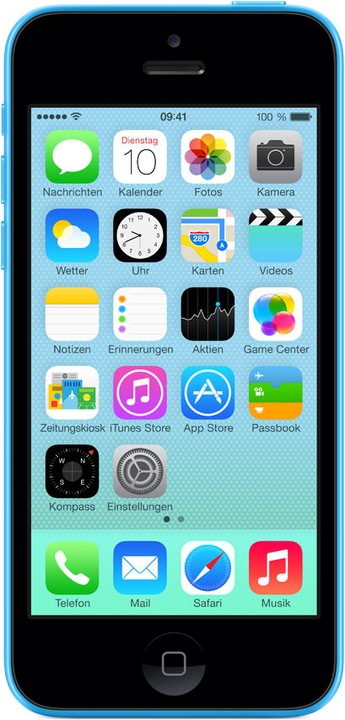 Apple iPhone 5C (16 GB, Blau, 4", Single SIM, 8 Mpx, 4G)