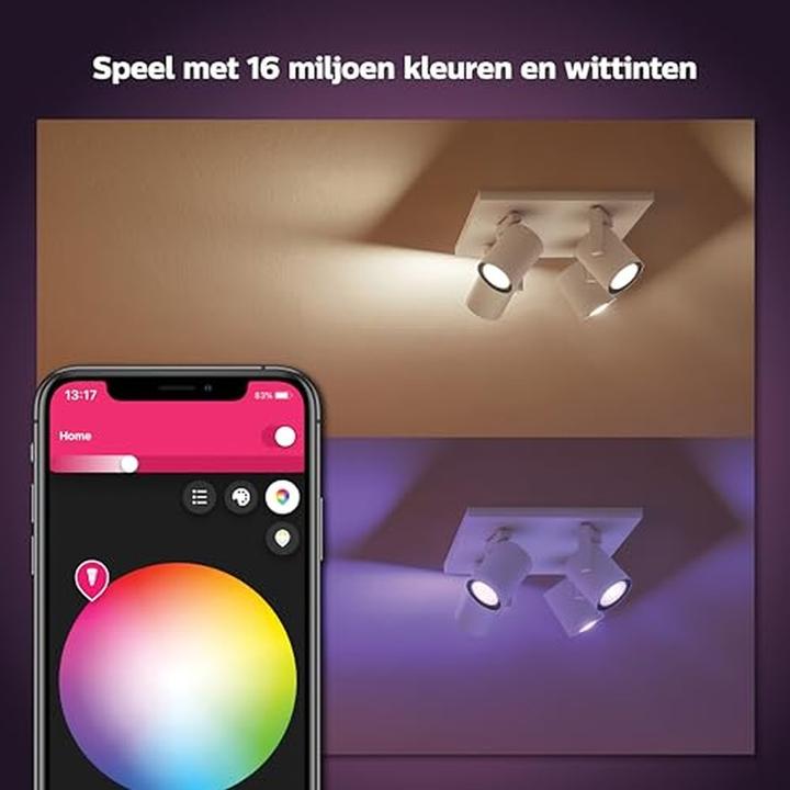 Productafbeelding Philips Hue Wit & Kleur Ambiance Argenta (1400 lm, GU10)