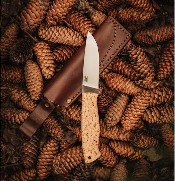Produktbild Brisa Trapper 95 N690 Curly Birch Flat Bushcraft (9.50 cm)