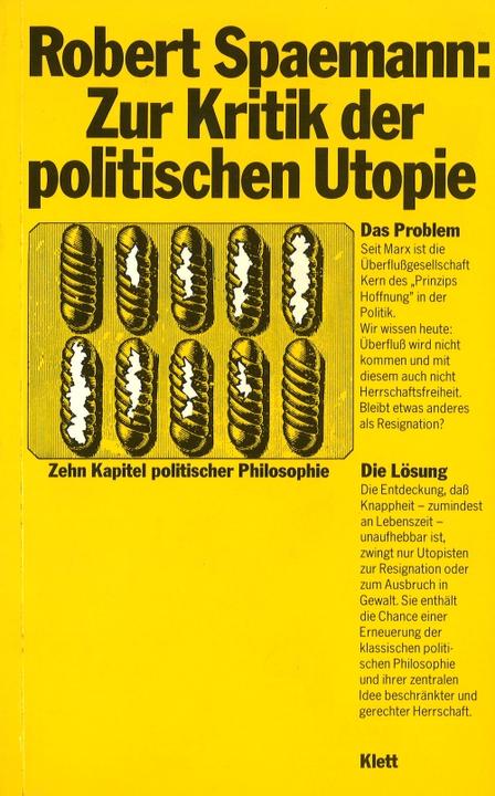 Produktbild Zur Kritik der politischen Utopie (Deutsch, Robert Spaemann, 1977)