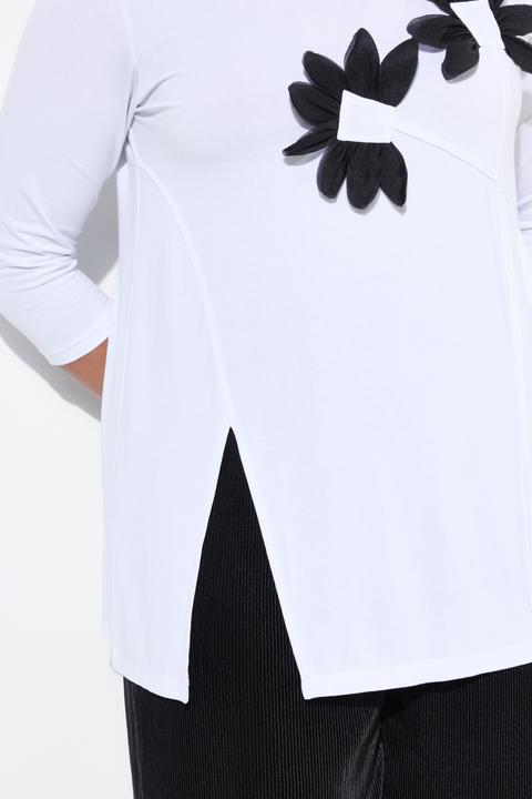 Produktbild Miamoda T-Shirt, A-Line, 3D-Blumen (58)