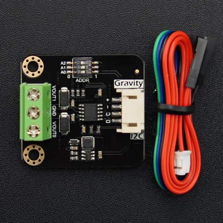 Actual product image DFRobot Gravity GP8413 2-channel I2C to 0-5V/10V DAC module