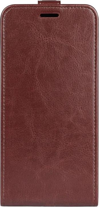 Actual product image Cover-Discount Galaxy S23 FE - Classic Flip Case vertical brown (Samsung Galaxy S23 FE)