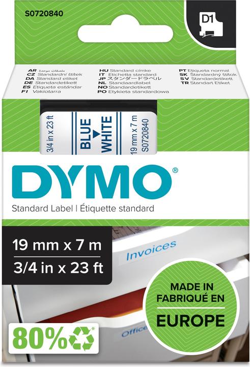 Produktbild Dymo S0720840 Standardband (1.90 cm, Blau)