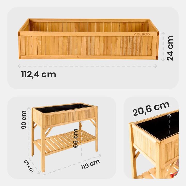 Produktbild Arebos Holz Hochbeet
