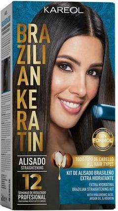 Actual product image Kareol Brazilian Keratin Hair Styling Set with Deep Moisture 6 Pieces