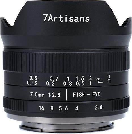 Image du produit 7artisans 7.5 mm F/2.8 Fisheye Mark II (Fujifilm X, APS-C / DX)