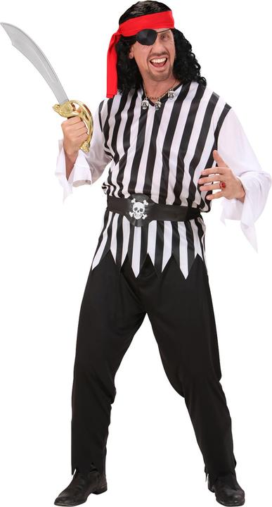 Actual product image Widmann Piraten Kostüm mit Oberteil, Hose, Gürtel, Kopftuch (M)