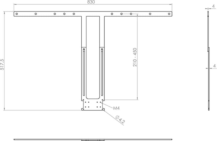 Actual product image Hagor Mounting kit for Poly Studio X50