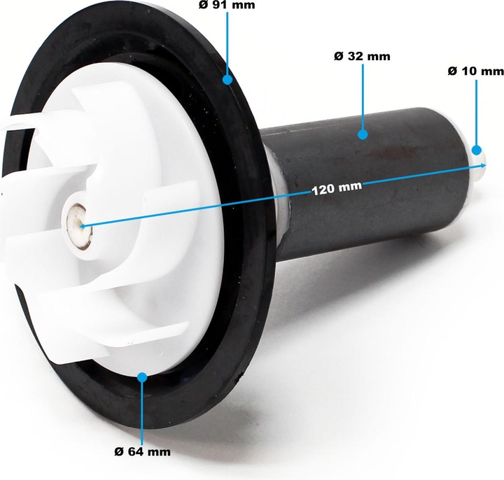 Actual product image SunSun Spare Part: CPP-10000 Poolpump Rotor, pre-assembled