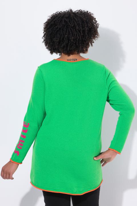 Immagine prodotto Angel of Style Maglione dal taglio dritto con scritta e orli non rifiniti (50, 52)