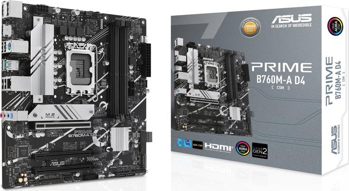 Produktbild ASUS PRIME B760M-A D4-CSM (LGA 1700, Intel B760, mATX)