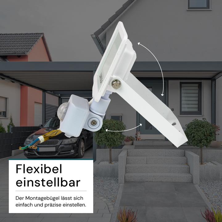 Actual product image Luxula LED floodlight with motion detector (1000 lm, IP65)