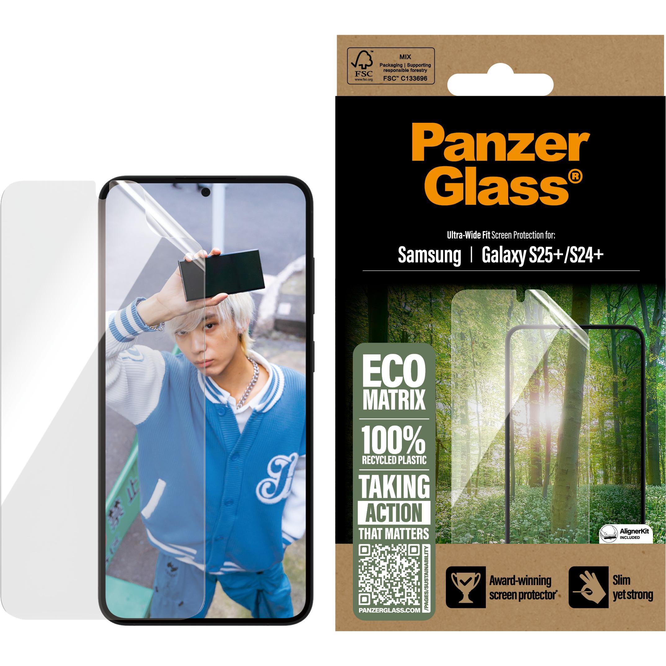 Thumbnail - PanzerGlass ECO MATRIX Displayschutz Samsung Galaxy S 2025 Plus Ultra-Wide Fit (1 Stück, Samsung Galaxy S25+, Samsung G...