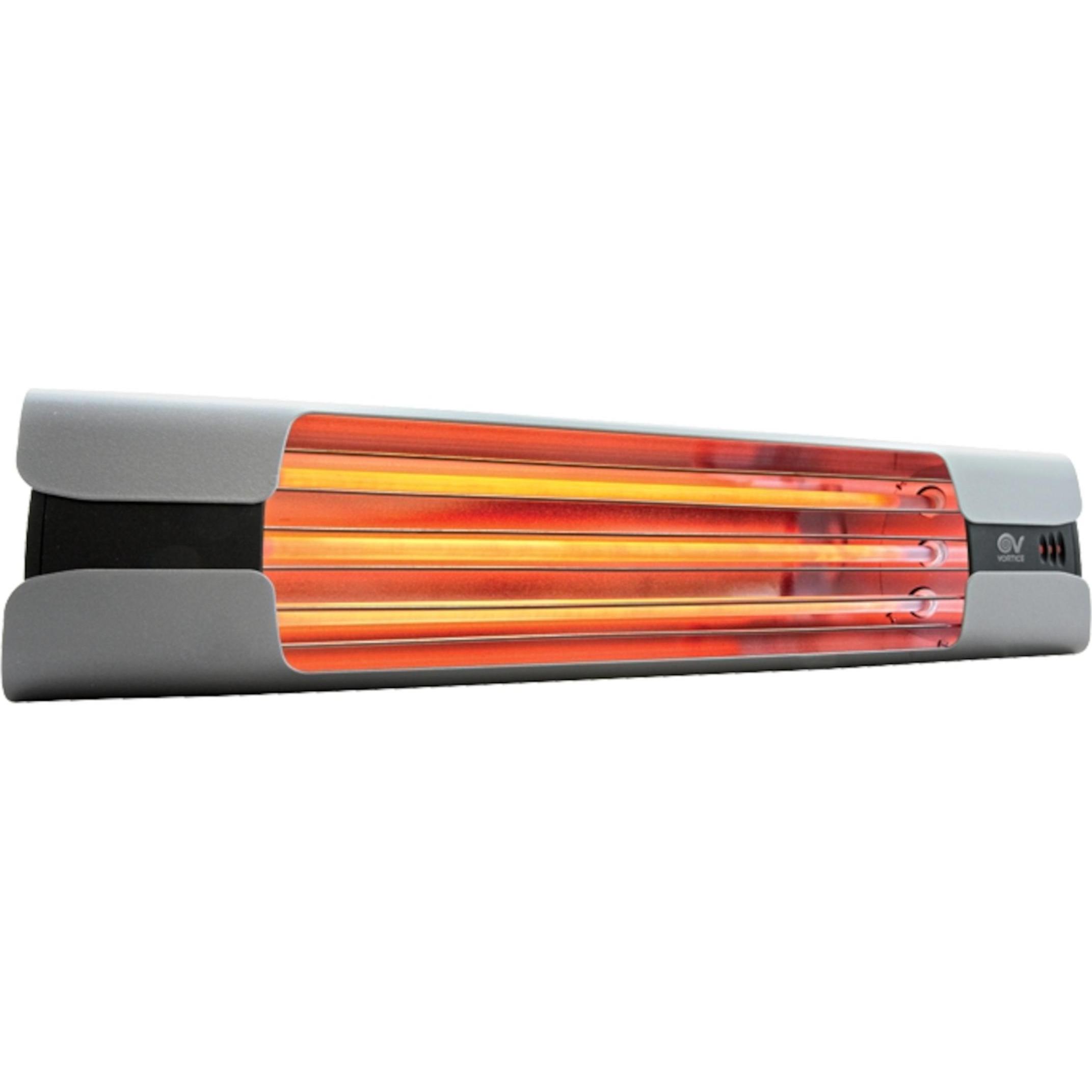 Vortice Infrarotstrahler Thermologika Design Lichtgrau 1800 W, Heizstrahler, Grau