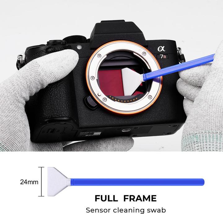 Produktbild K&F Concept 24mm DSLR or SLR Camera Full-Frame Sensor Cleaning Swab Kit