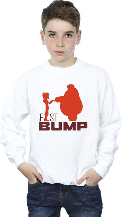 Actual product image Disney Boys Big Hero 6 Baymax Fist Bump Cutout Sweatshirt (116)