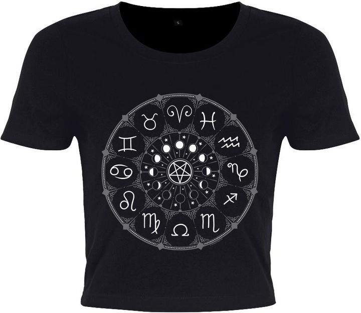 Produktbild Grindstore Crop Top mit TierkreisPentagramm (40 D)
