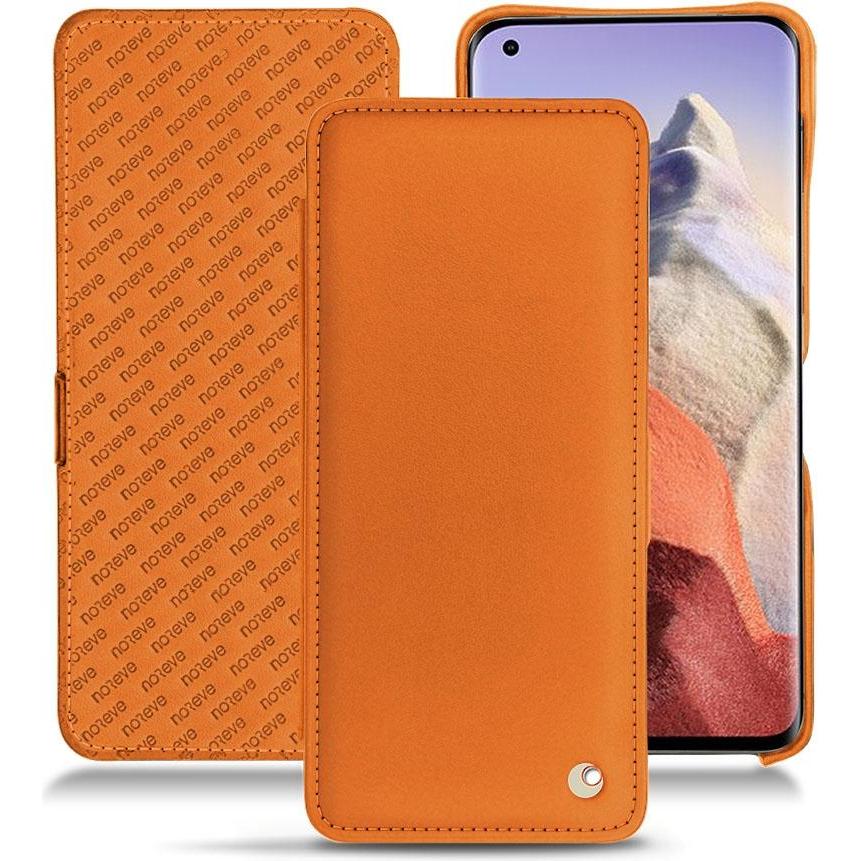 Noreve Lederschutzhülle horizontal (Xiaomi Mi 11 Ultra), Smartphone Hülle, Orange