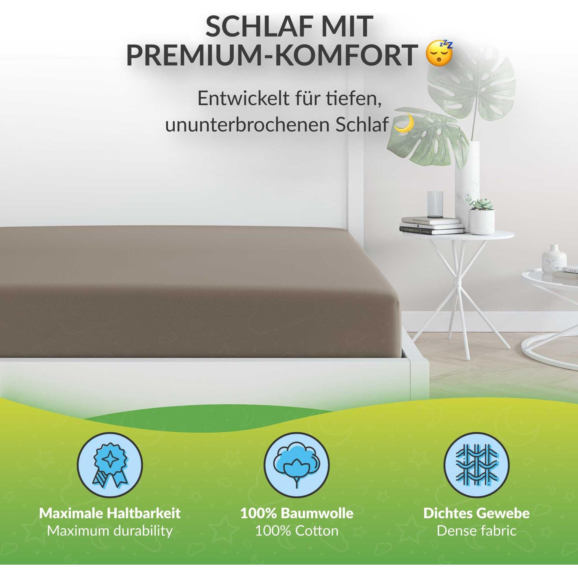 Thumbnail - Etérea, Fixleintuch, Comfort Jersey (60 x 120 cm, 70 x 140 cm)