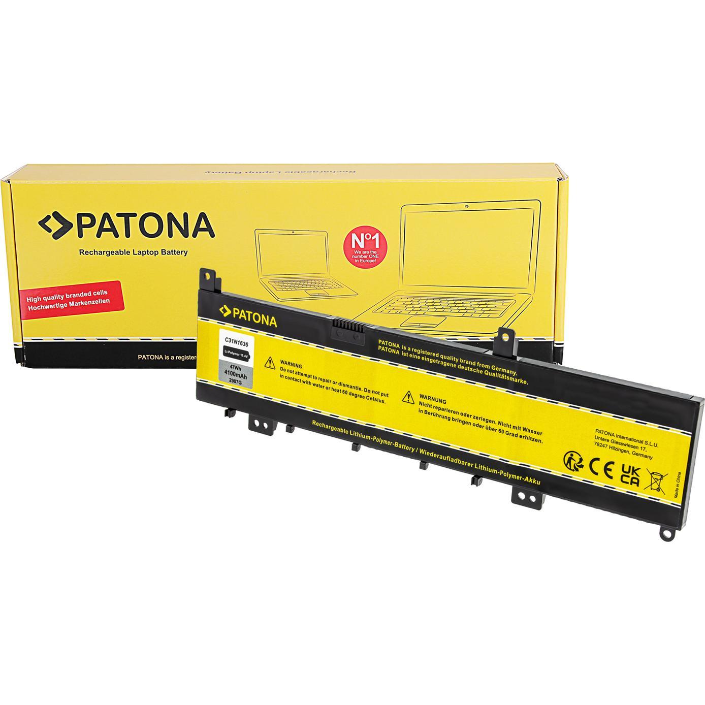 Thumbnail - Patona 2907 (1 Zellen, 4100 mAh), Notebook Akku, Gelb, Schwarz