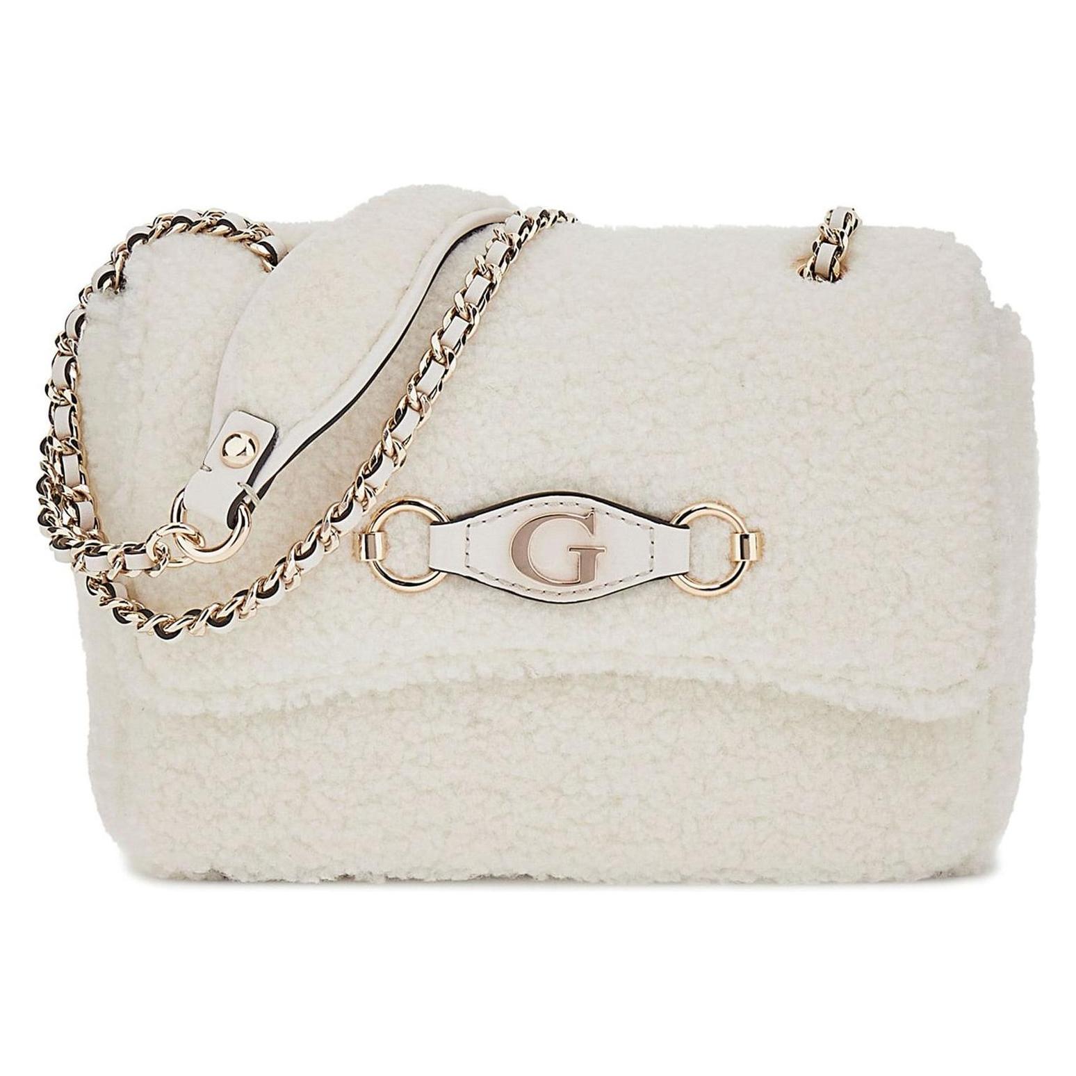 Guess, Damen, Handtasche, Aslia Convertible Crossbody Flap Bag, Beige