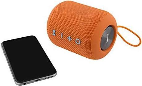 Actual product image Streetz Waterproof Bluetooth Speaker CM757 (Orange) TWS, 2x5W, IPX5 (18 h, USB power delivery)